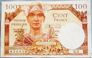 100 francs Trésor Français type 1947