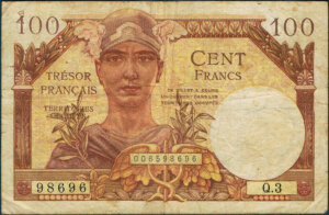 100 francs Trésor Français type 1947