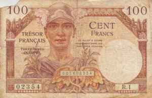 100 francs Trésor Français type 1947