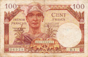 100 francs Trésor Français type 1947