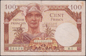 100 francs Trésor Français type 1947