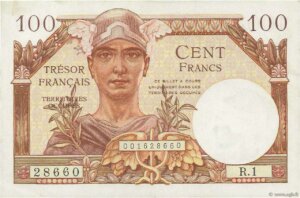 100 francs Trésor Français type 1947