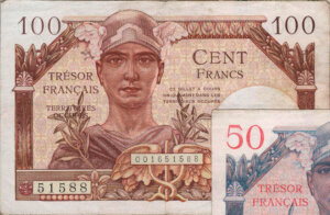 100 francs Trésor Français type 1947