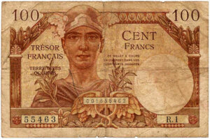 100 francs Trésor Français type 1947