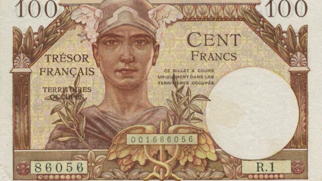 100 francs Trésor Français type 1947