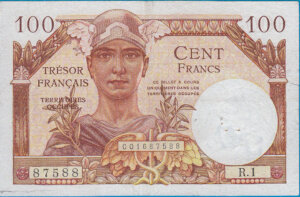 100 francs Trésor Français type 1947