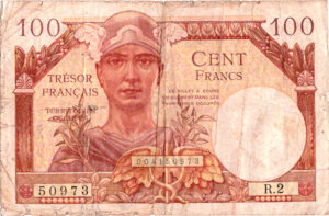 100 francs Trésor Français type 1947