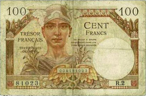 100 francs Trésor Français type 1947