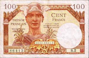 100 francs Trésor Français type 1947