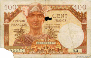 100 francs Trésor Français type 1947