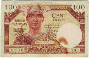 100 francs Trésor Français type 1947