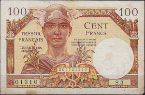 100 francs Trésor Français type 1947