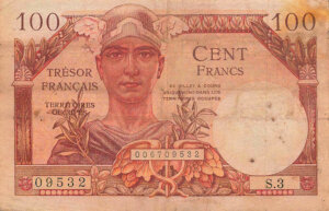 100 francs Trésor Français type 1947