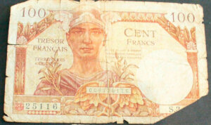 100 francs Trésor Français type 1947