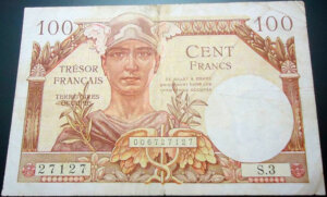 100 francs Trésor Français type 1947