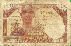 100 francs Trésor Français type 1947