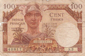 100 francs Trésor Français type 1947