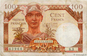 100 francs Trésor Français type 1947