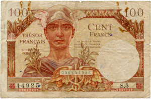 100 francs Trésor Français type 1947