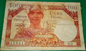 100 francs Trésor Français type 1947