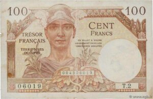 100 francs Trésor Français type 1947