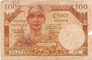 100 francs Trésor Français type 1947