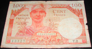 100 francs Trésor Français type 1947