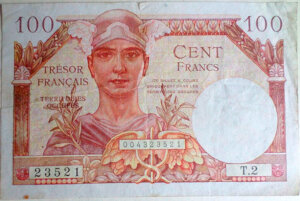 100 francs Trésor Français type 1947