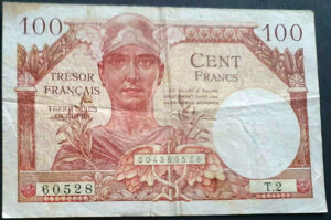 100 francs Trésor Français type 1947