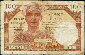 100 francs Trésor Français type 1947