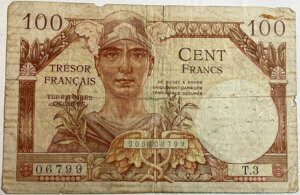 100 francs Trésor Français type 1947