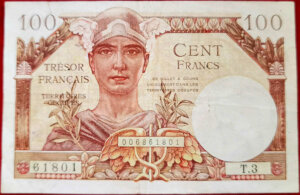 100 francs Trésor Français type 1947