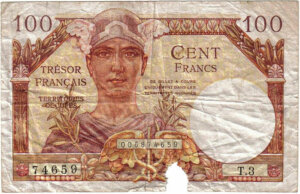 100 francs Trésor Français type 1947