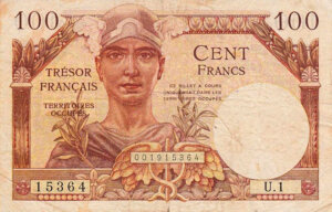 100 francs Trésor Français type 1947