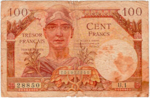 100 francs Trésor Français type 1947