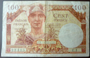 100 francs Trésor Français type 1947