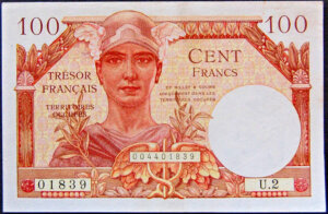 100 francs Trésor Français type 1947