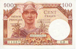 100 francs Trésor Français type 1947