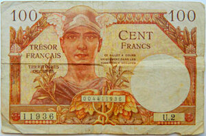 100 francs Trésor Français type 1947