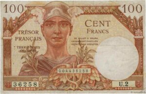 100 francs Trésor Français type 1947