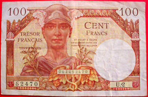 100 francs Trésor Français type 1947