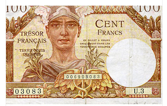 100 francs Trésor Français type 1947