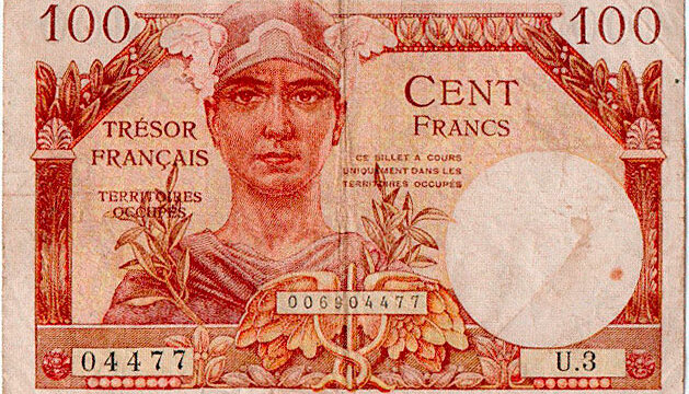 100 francs Trésor Français type 1947