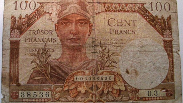 100 francs Trésor Français type 1947