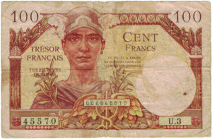 100 francs Trésor Français type 1947