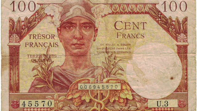 100 francs Trésor Français type 1947