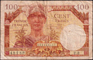 100 francs Trésor Français type 1947