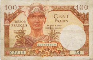 100 francs Trésor Français type 1947