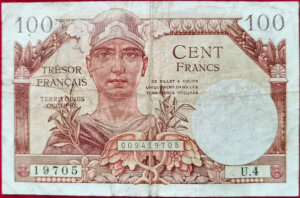 100 francs Trésor Français type 1947