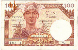 100 francs Trésor Français type 1947